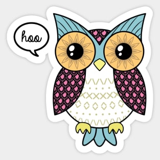 Fancy owl Sticker